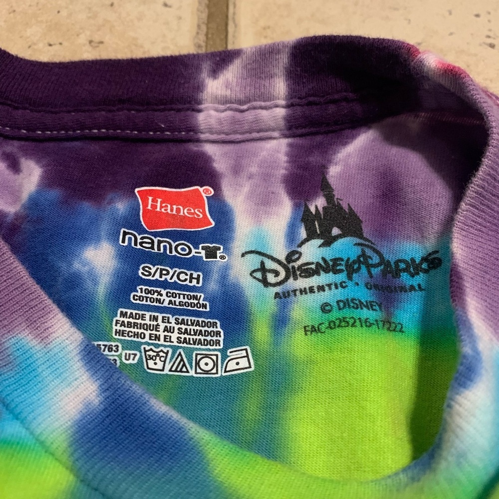 Walt Disney World Tie-Dye Mickey Mouse T-SHIRT -OFFICIAL MERCH, HANES NANO M/F S - Picture 2 of 5